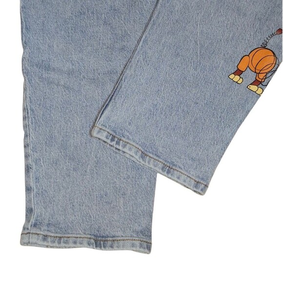 Her Universe / Pixar Toy Story Med-Light Wash High Rise Mom Jeans Plus Size 22 - Picture 9 of 13
